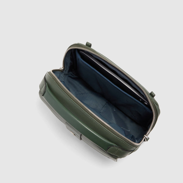 Men's Leather Crossbody Bag with Padded Phone Pocket - 5