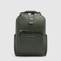 Leather Travel Backpack for 14-inch Laptop - Green