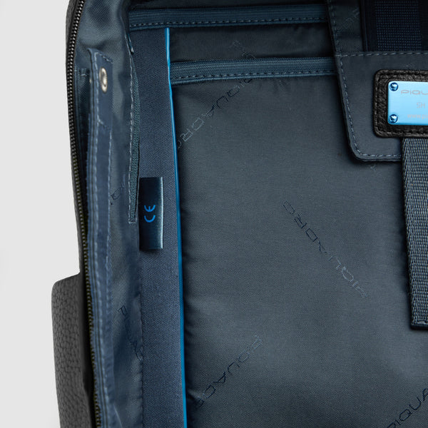 Leather 15.6" Laptop Travel Backpack with Trolley Strap - 3