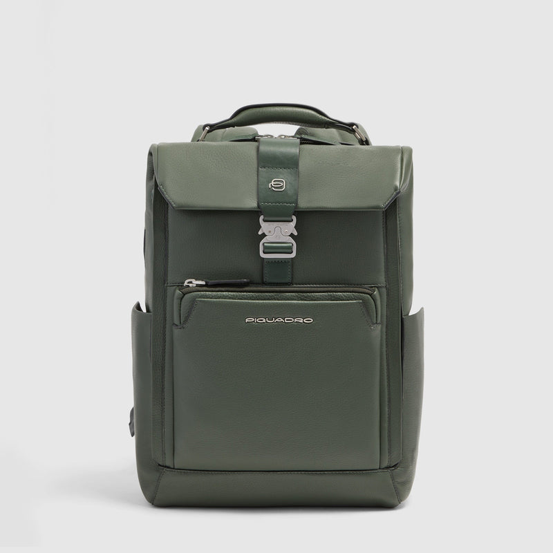 Leather Travel Backpack 18 L for 15.6-inch Laptops