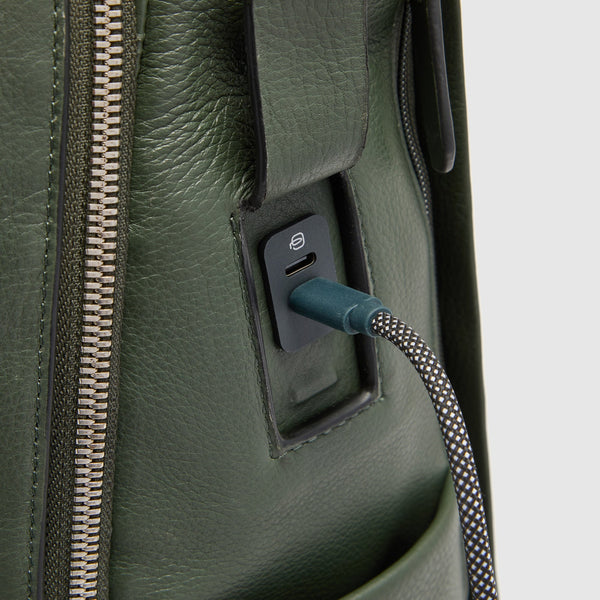 Leather Travel Backpack 18 L for 15.6-inch Laptops - 5