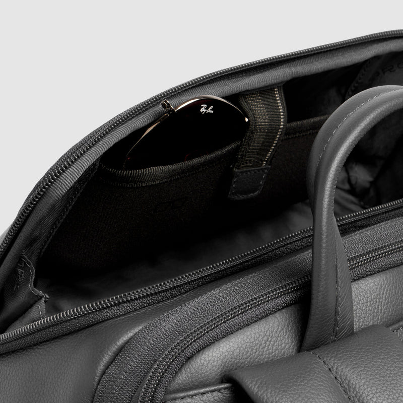 Expandable Leather Travel Backpack 15.6" Laptop 31 L