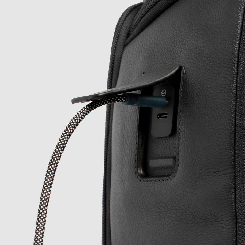 Expandable Leather Travel Backpack 15.6" Laptop 31 L