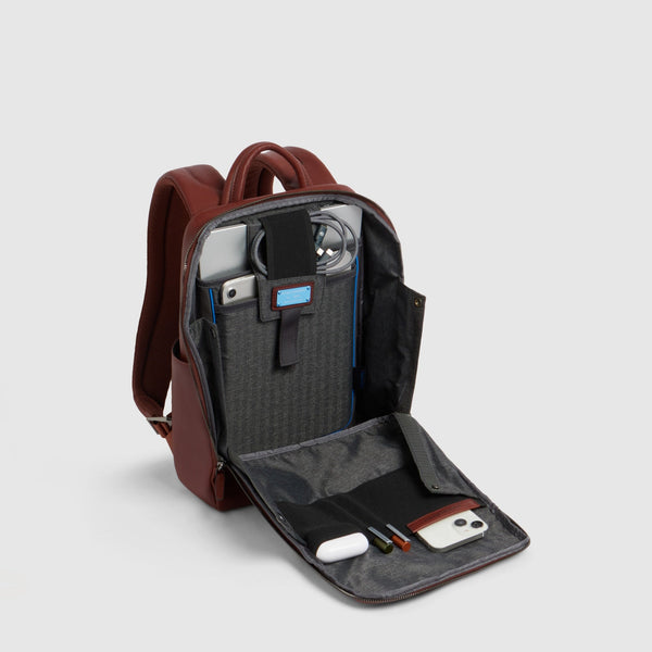 Leather Laptop Backpack 13.3" with Anti-Theft Cable - 4