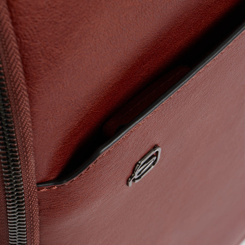 Leather Laptop Backpack 13.3" with Anti-Theft Cable