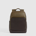 Leather Laptop Backpack 13.3" with Anti-Theft Cable