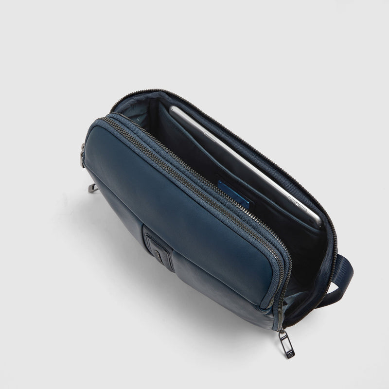 Men's RFID Leather Crossbody Bag for iPad® mini