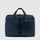 Double-Zip 15.6" Leather Laptop Bag with RFID Protection