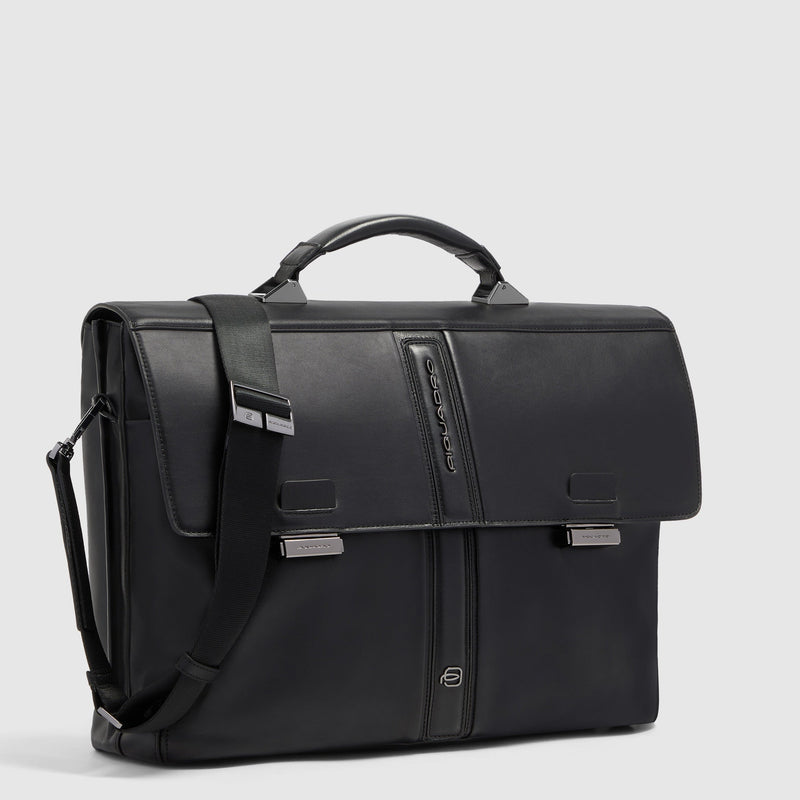 Leather Briefcase for 15.6" Laptop with RFID Protection - 2
