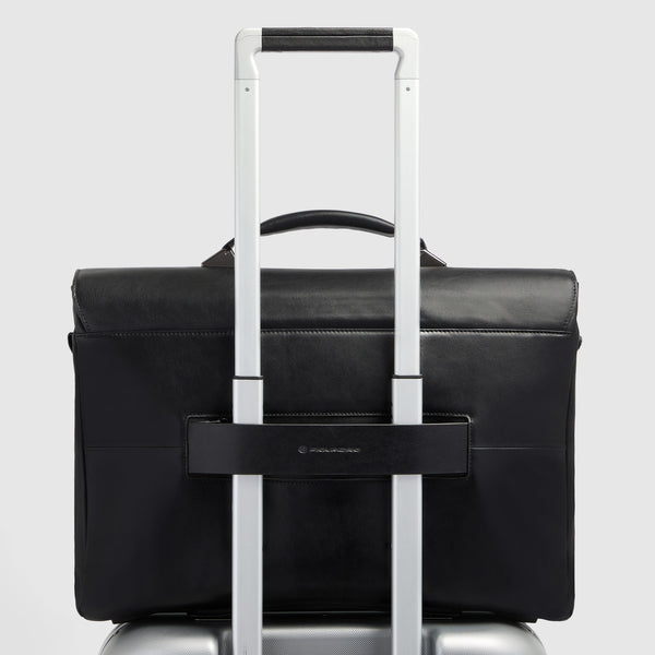 Leather Briefcase for 15.6" Laptop with RFID Protection - 3