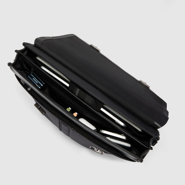 Leather Briefcase for 15.6" Laptop with RFID Protection - 4
