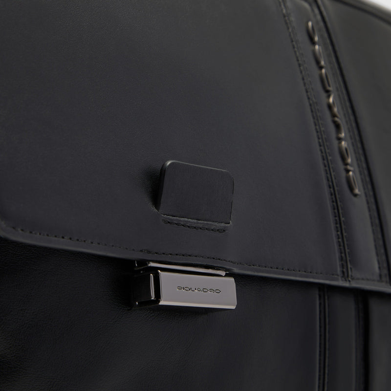 Leather Briefcase for 15.6" Laptop with RFID Protection