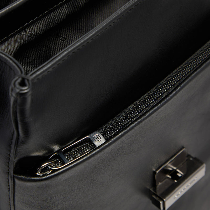 Leather Briefcase for 15.6" Laptop with RFID Protection
