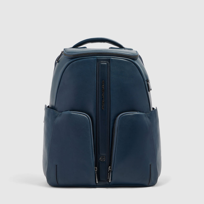 Leather 14" Laptop Backpack with Wireless Charging