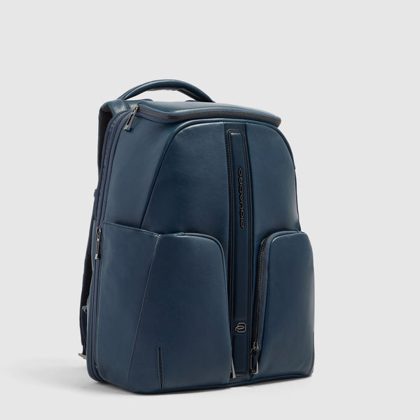 Leather 14" Laptop Backpack with Wireless Charging - 2