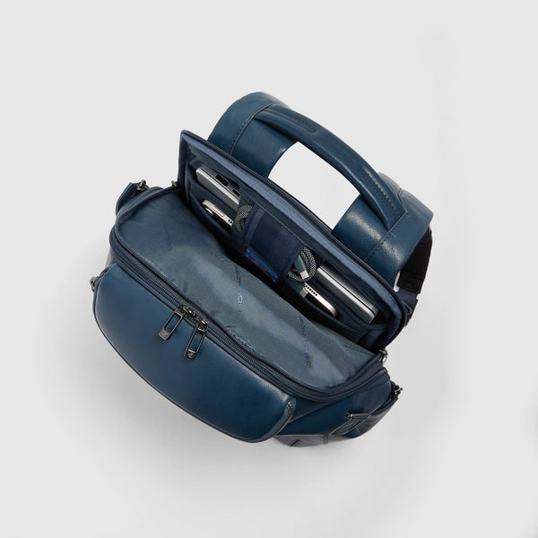 Leather 14" Laptop Backpack with Wireless Charging - 4