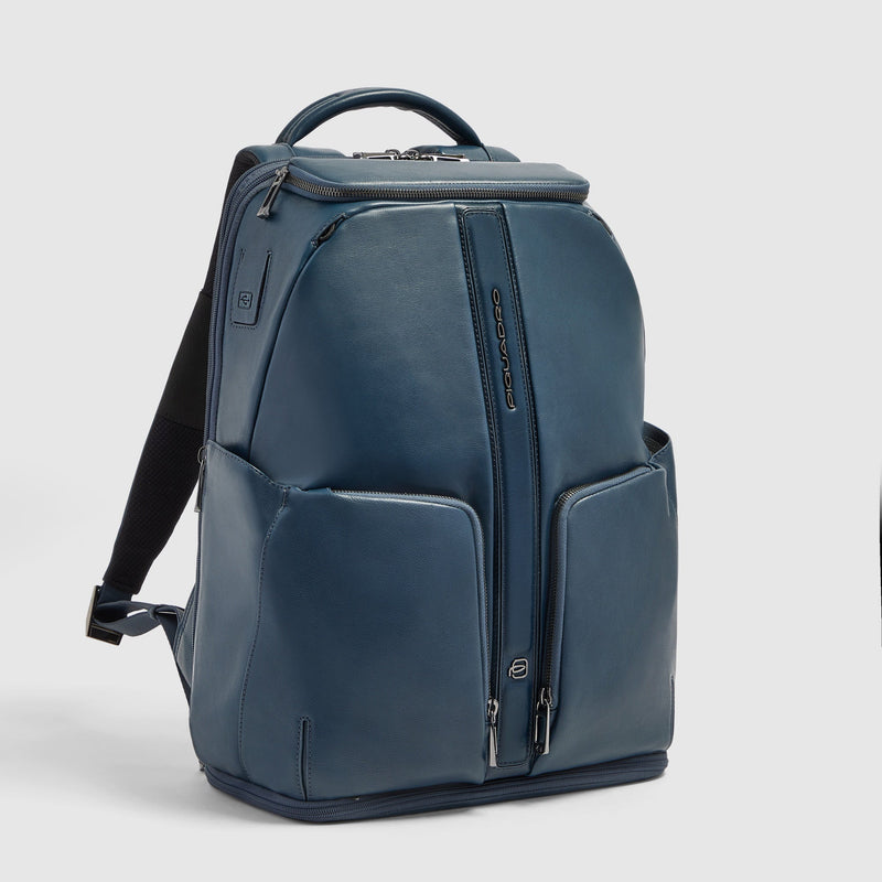 Leather Bike Backpack, 15.6" Laptop & RFID Protection