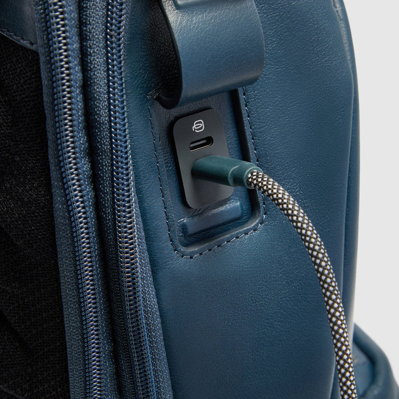 Leather Bike Backpack, 15.6" Laptop & RFID Protection