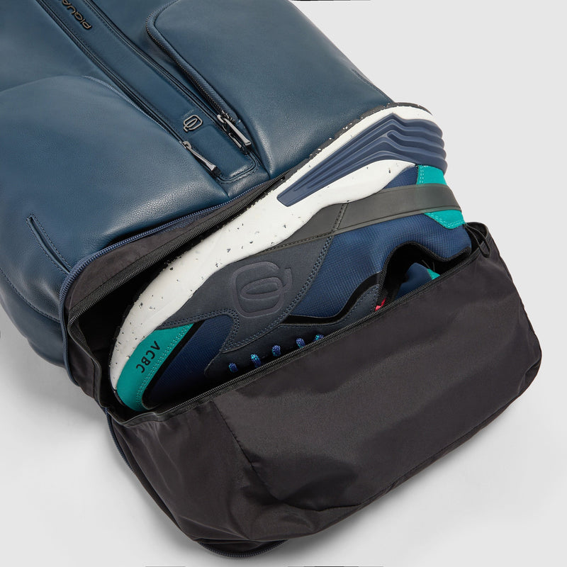 Leather Bike Backpack, 15.6" Laptop & RFID Protection