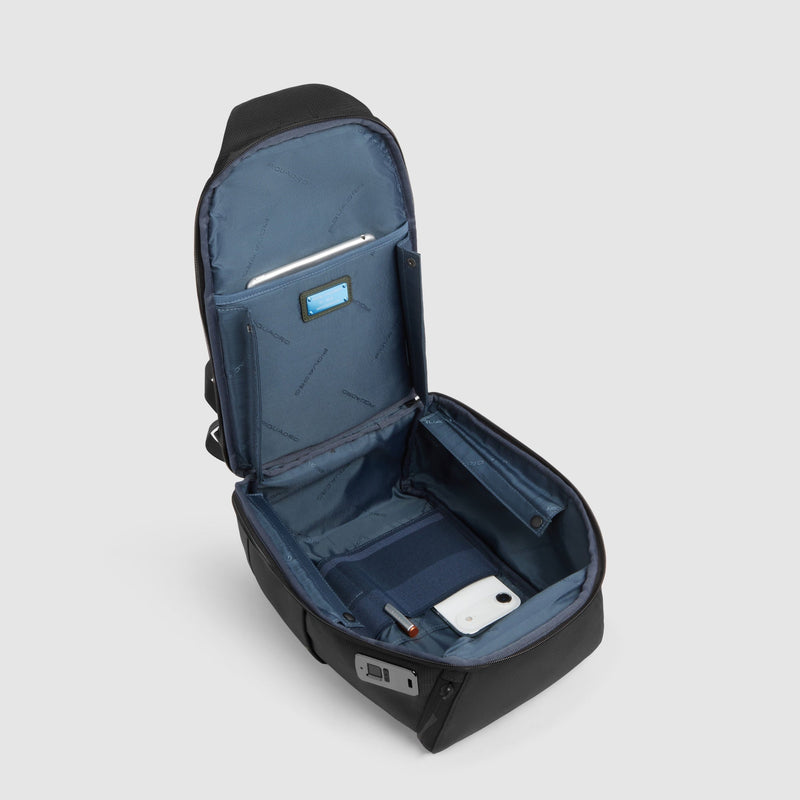 Sling Bag with Fingerprint Lock and Backpack Straps