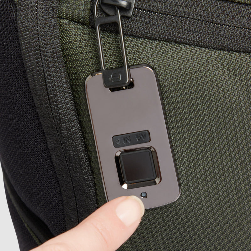 Sling Bag with Fingerprint Lock and Backpack Straps