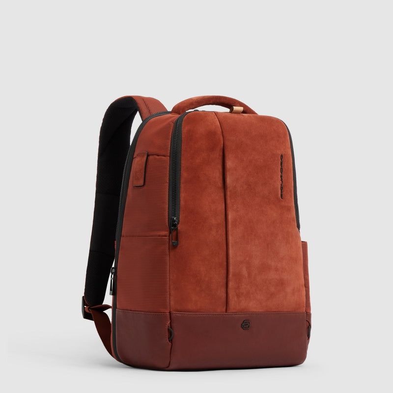 Expandable 14" Laptop Backpack with Trolley Strap