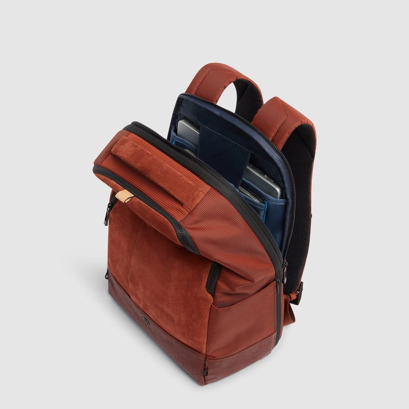 Expandable 14" Laptop Backpack with Trolley Strap
