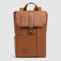 Leather Laptop Backpack 14" Russel with Flap