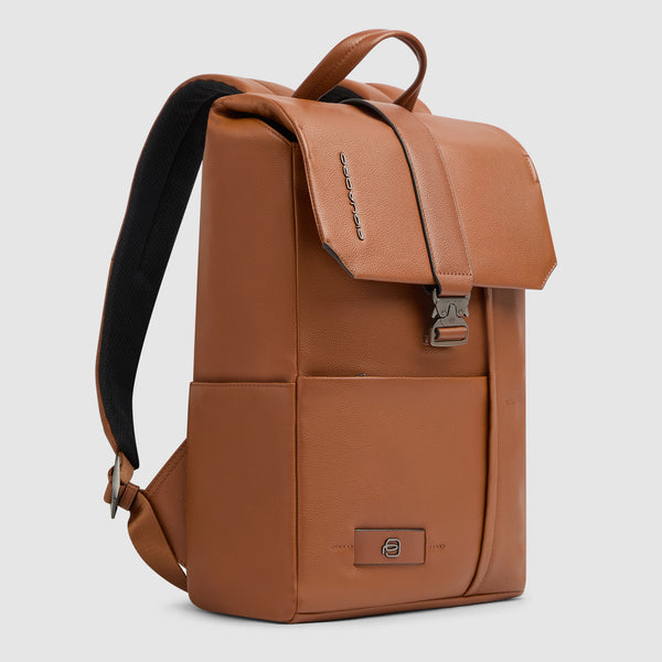 Leather Laptop Backpack 14" Russel with Flap - 2