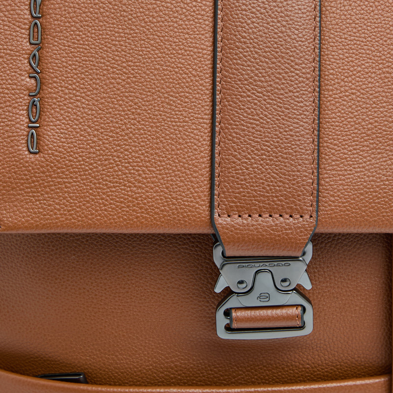 Leather Laptop Backpack 14" Russel with Flap