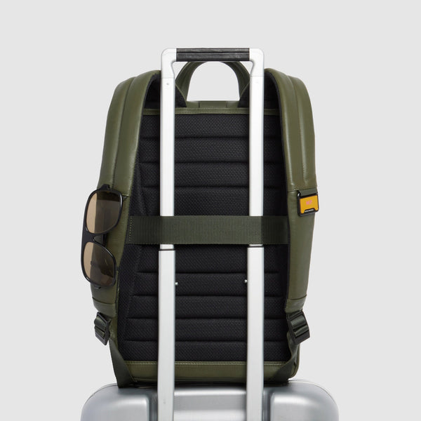 Flap Leather Laptop Backpack 14" Russel - 3
