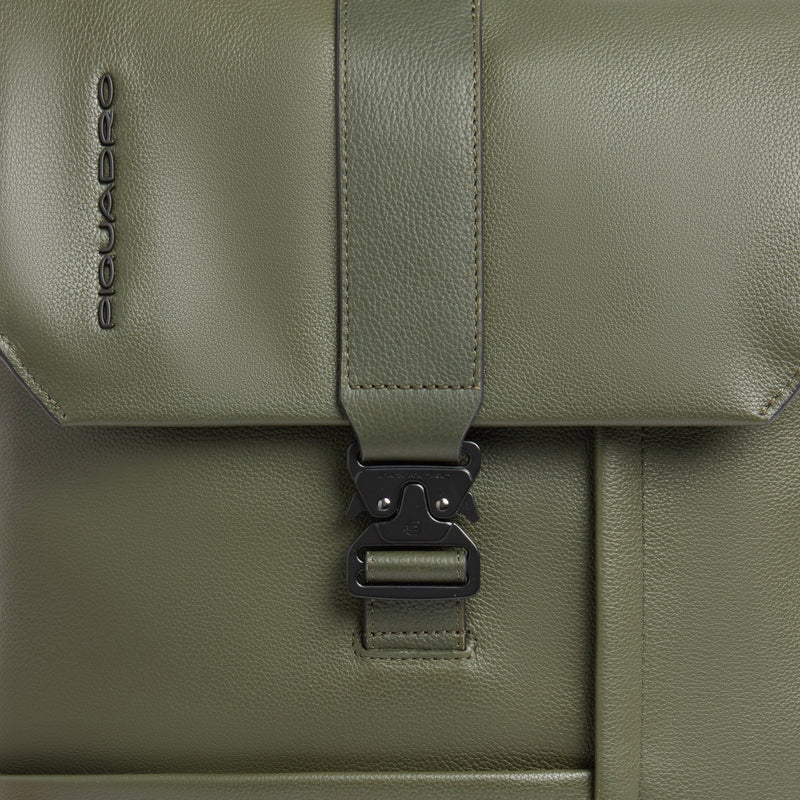 Flap Leather Laptop Backpack 14" Russel