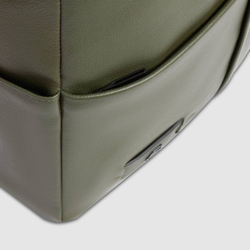 Flap Leather Laptop Backpack 14" Russel