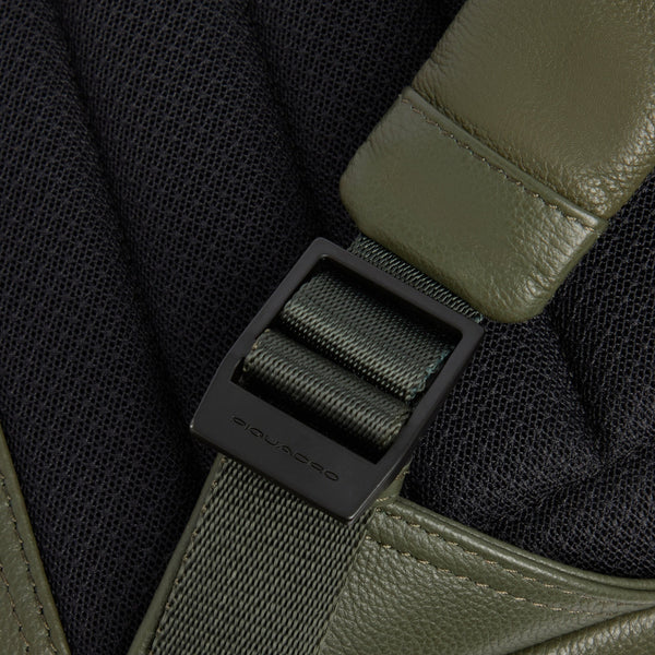 Flap Leather Laptop Backpack 14" Russel - 7