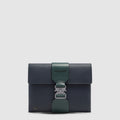Men's Leather Clutch with Raw-Cut Edges