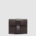 Men's Leather Clutch with Raw-Cut Edges