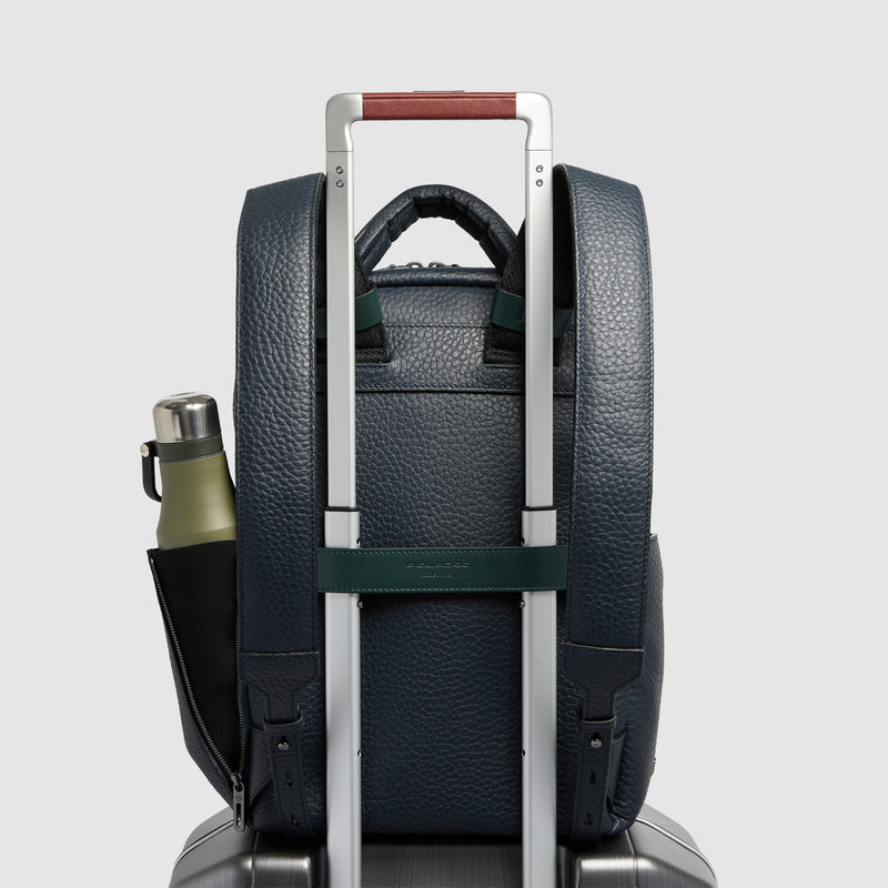 Leather Backpack for 14-inch Laptop, Made in Italy