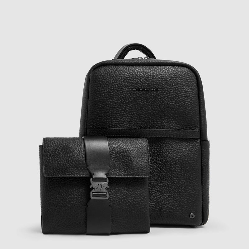 Leather Backpack for 14-inch Laptop, Made in Italy