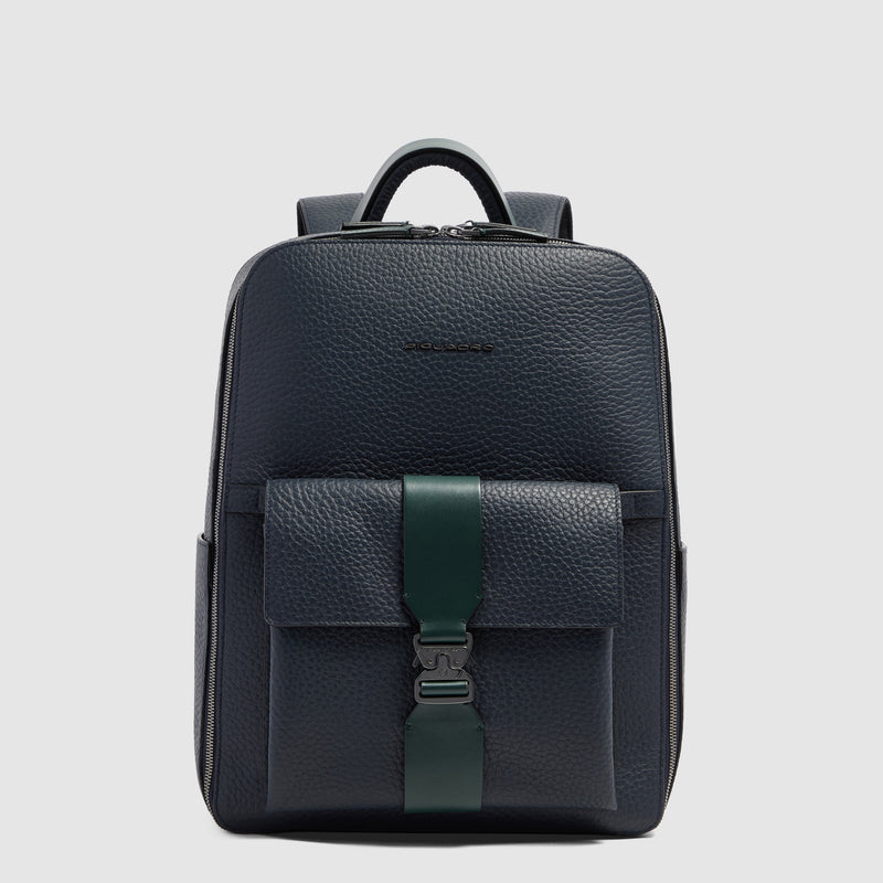 Leather Travel Backpack, Removable Laptop Sleeve - 1