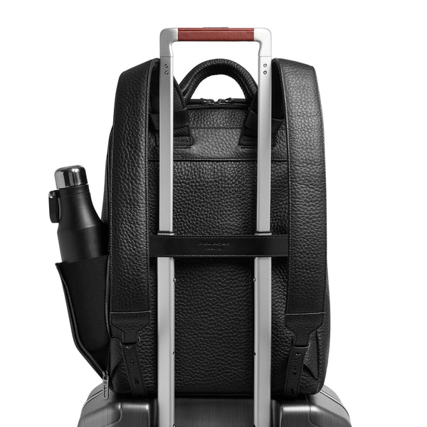 Leather Travel Backpack, Removable Laptop Sleeve - 5