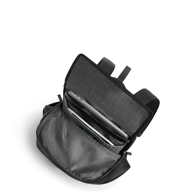 Leather Travel Backpack, Removable Laptop Sleeve
