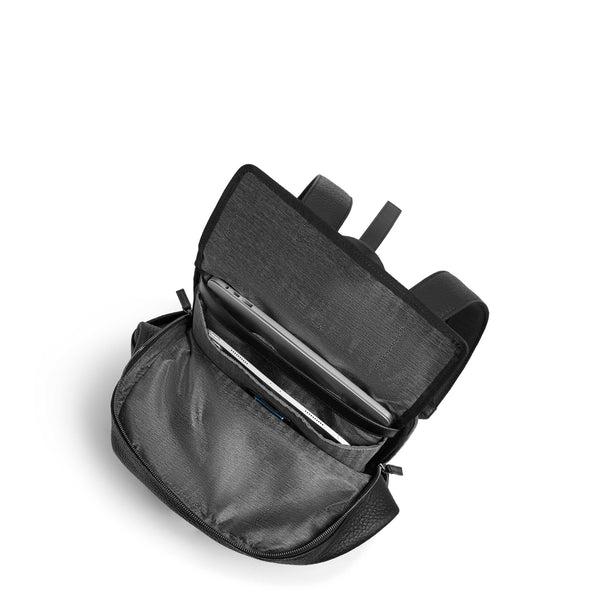 Leather Travel Backpack, Removable Laptop Sleeve - 6