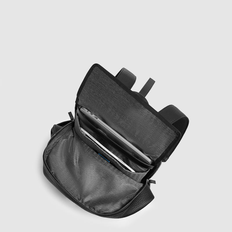 Leather Travel Backpack, Removable Laptop Sleeve