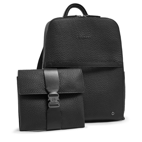 Leather Travel Backpack, Removable Laptop Sleeve - 9