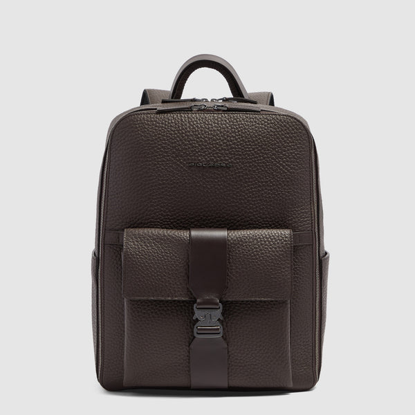 Leather Travel Backpack, Removable Laptop Sleeve - 1