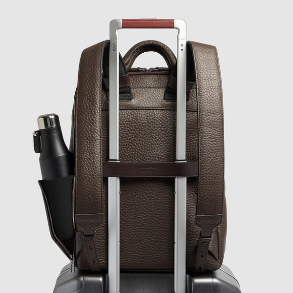 Leather Travel Backpack, Removable Laptop Sleeve - 5