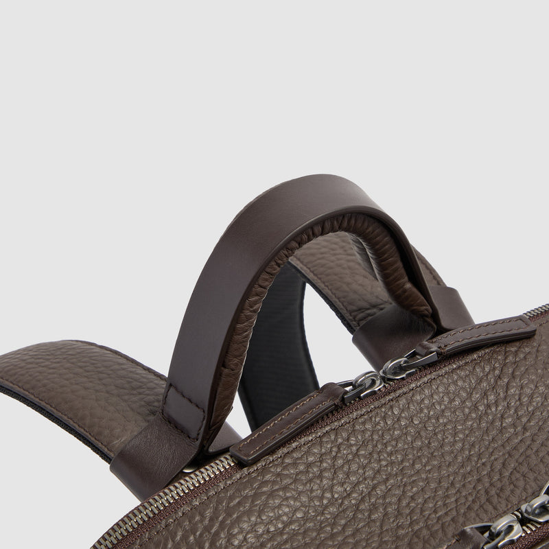 Leather Travel Backpack, Removable Laptop Sleeve
