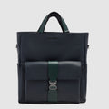 Leather Tote Backpack with Removable Laptop Sleeve