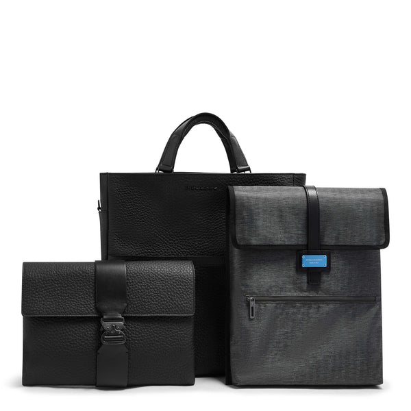 Leather Tote Backpack with Removable Laptop Sleeve - 7