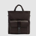 Leather Tote Backpack with Removable Laptop Sleeve